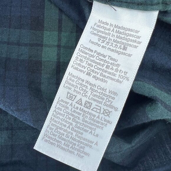 Crewcuts Boys Size 7 Outfit Set Plaid Button Down Shirt Khaki Chino Shorts - Picture 5 of 14